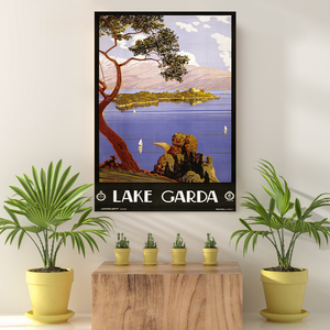 Vintage Reis Bestemming Lake Garda