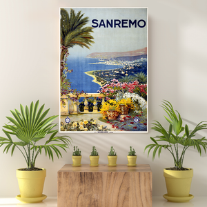 Vintage Reis Bestemming Sanremo