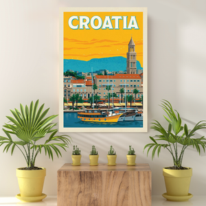 Vintage Reis bestemming Croatia