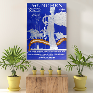 Vintage Reis bestemming Munchen