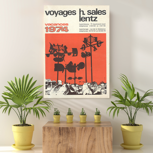 Vintage Reis bestemming Vacances 1974