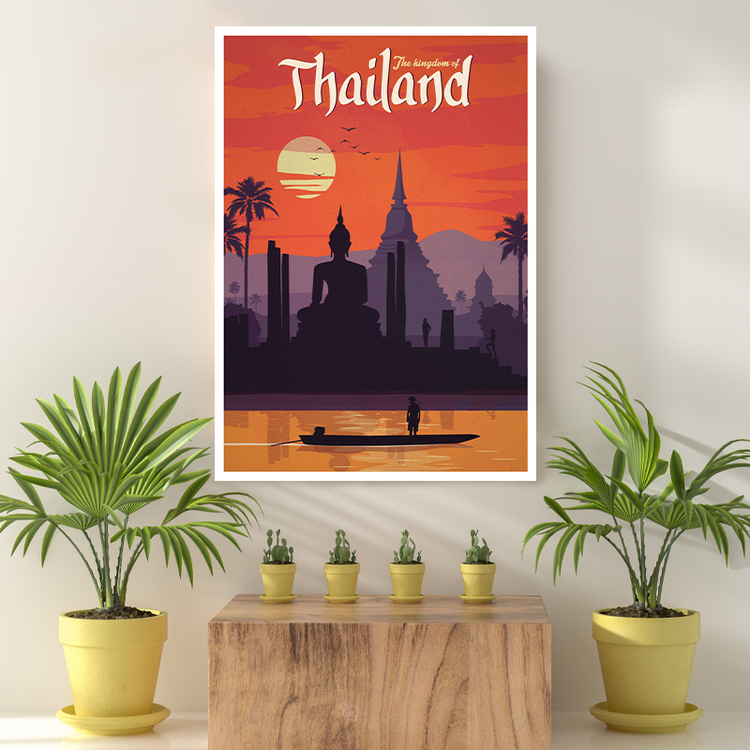 Vintage Reis bestemming Thailand II