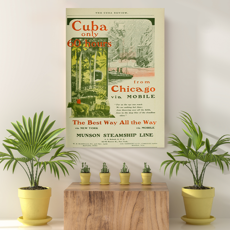 Vintage Reis bestemming Cuba