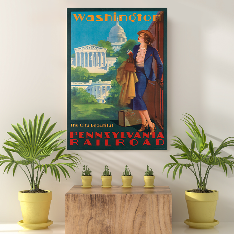 Vintage Reis bestemming Washington