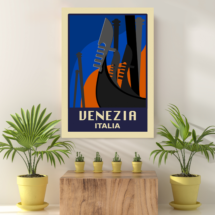 Vintage Reis bestemming Venizia