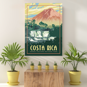Vintage Reis bestemming Costa rica