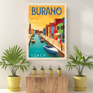 Vintage Reis bestemming Burano