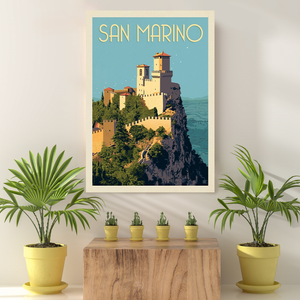 Vintage Reis Bestemming San Marino