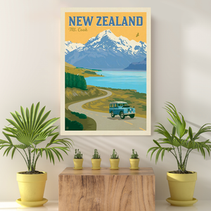 Vintage Reis Bestemming New Zealand IV
