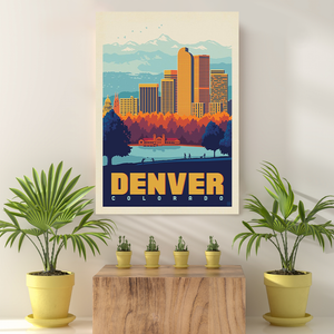 Vintage Reis Bestemming Denver
