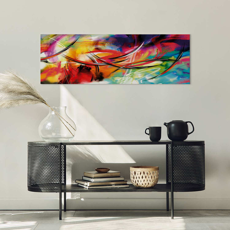 Schilderij - Dance of the rainbow (Canvas)
