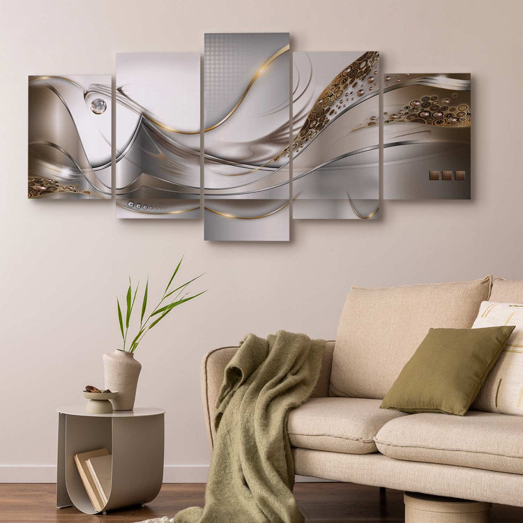 Schilderij - Golden Flight (Canvas)