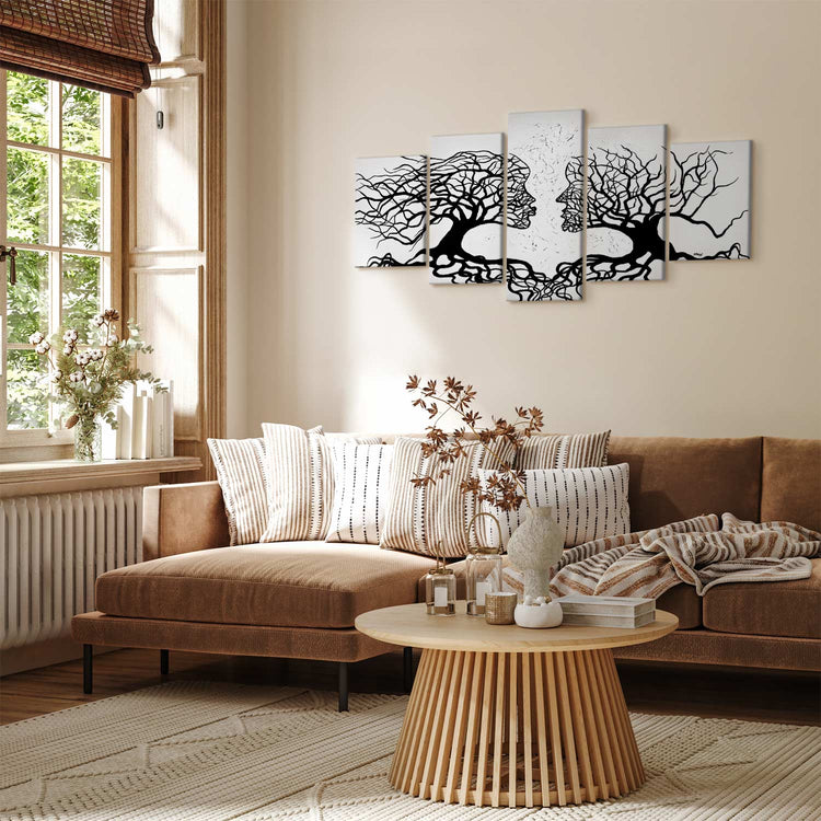 Schilderij - The Kiss of the Wind (Canvas)