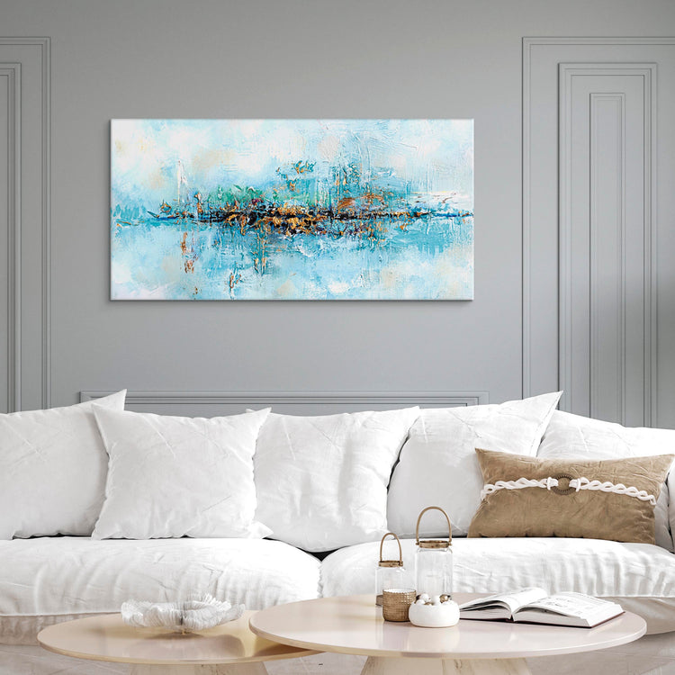 Schilderij - Lagoon (1 Part) Wide (Canvas)