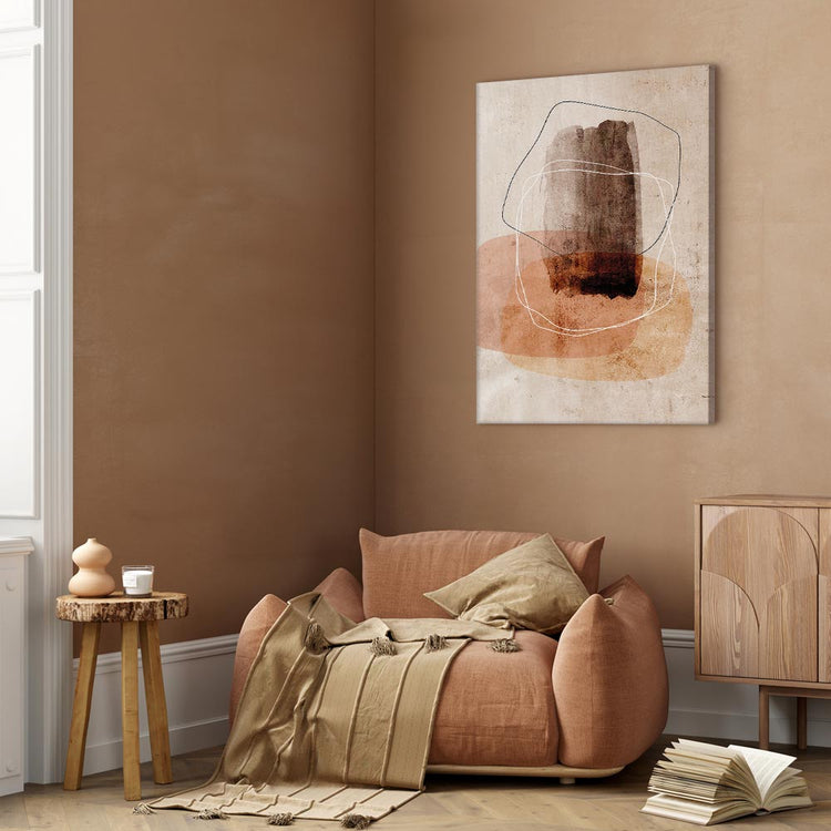 Schilderij - Circle of Desires (1 Part) Vertical (Canvas)