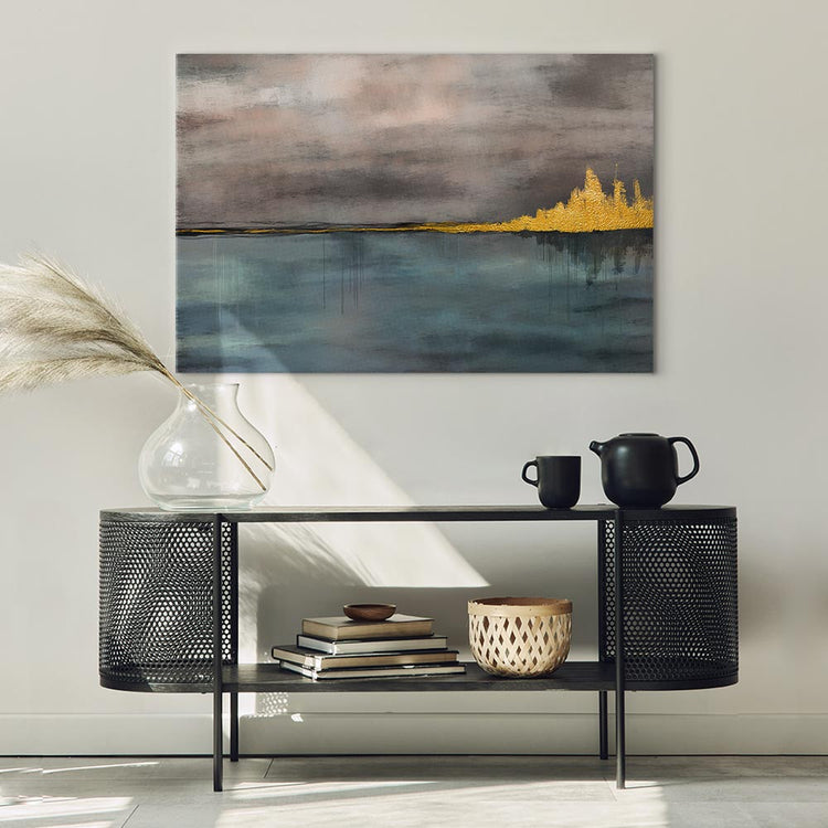 Schilderij - Golden City (1 Part) Wide (Canvas)