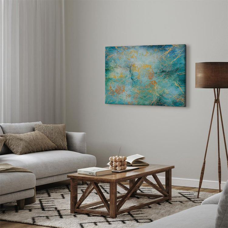 Schilderij - Emerald Ocean (1 Part) Wide (Canvas)