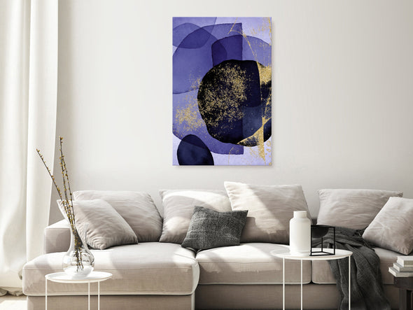 Schilderij - Purple Kaleidoscope (1 Part) Vertical (Canvas)