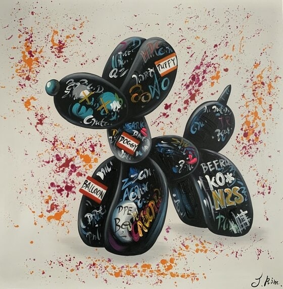 Schilderij - Big Balloon