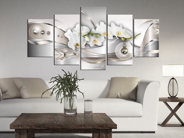Schilderij - Pearl Dance of Orchids (Canvas)