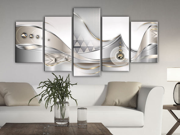 Schilderij - Crystalline Depth (Canvas)