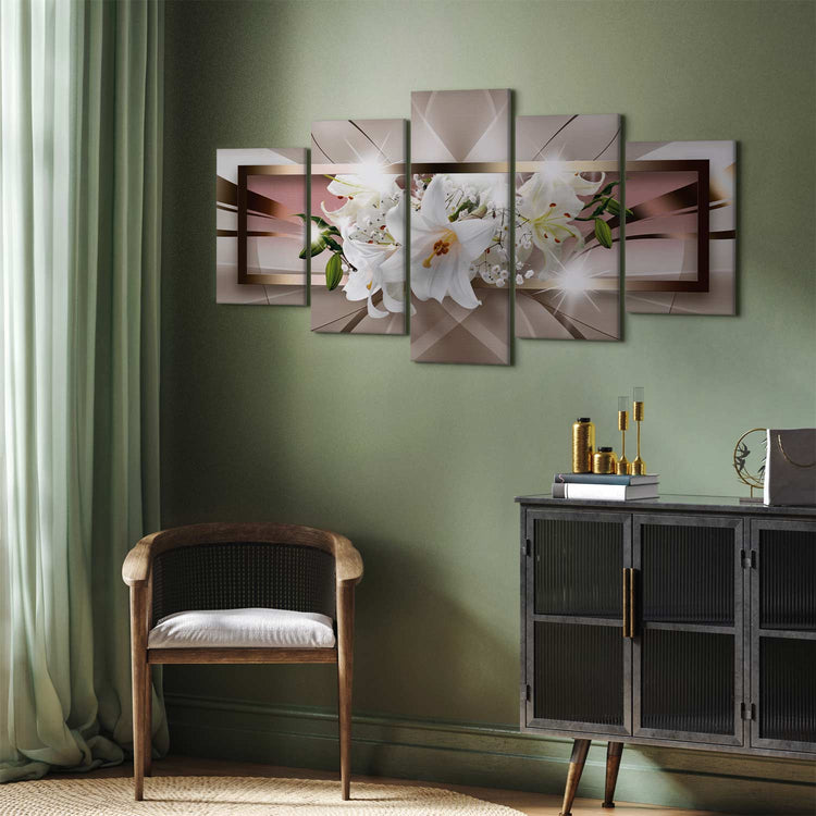 Schilderij - Emerging from the Underworld (5 Parts) Wide (Canvas)
