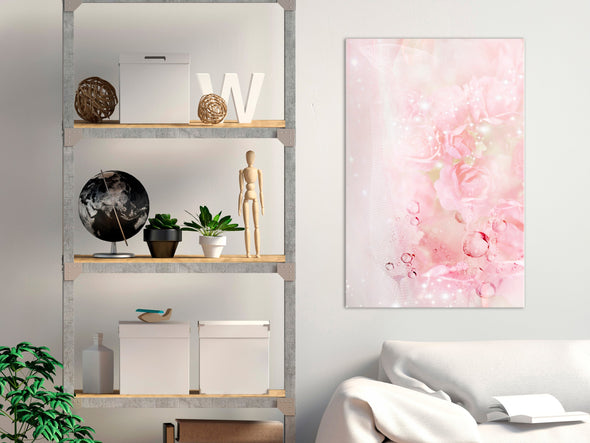 Schilderij - Pink Nature (1 Part) Vertical (Canvas)
