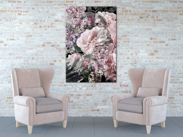 Schilderij - Among Flowers (1-part) - Blooming Plants in Nature's Colors (Canvas)