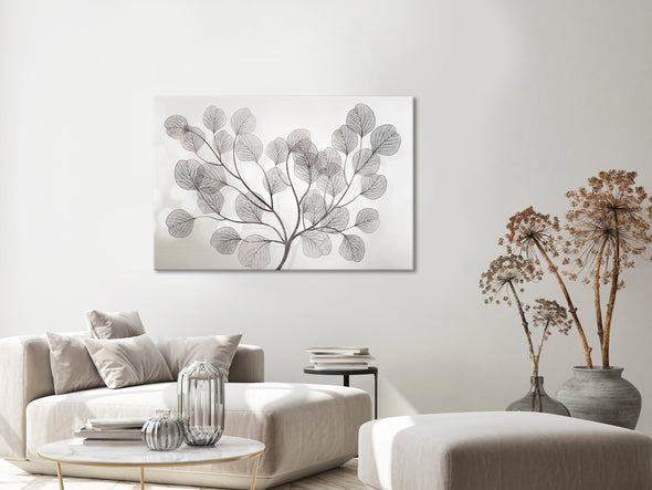 Schilderij - Leaves in the Wind (1 Part) Wide (Canvas)