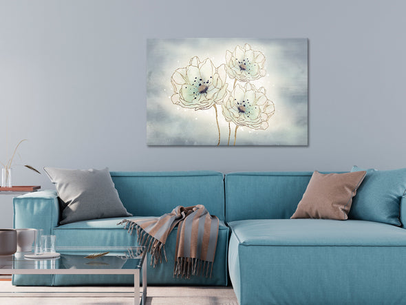 Schilderij - Ocean Flowers (1 Part) Wide (Canvas)