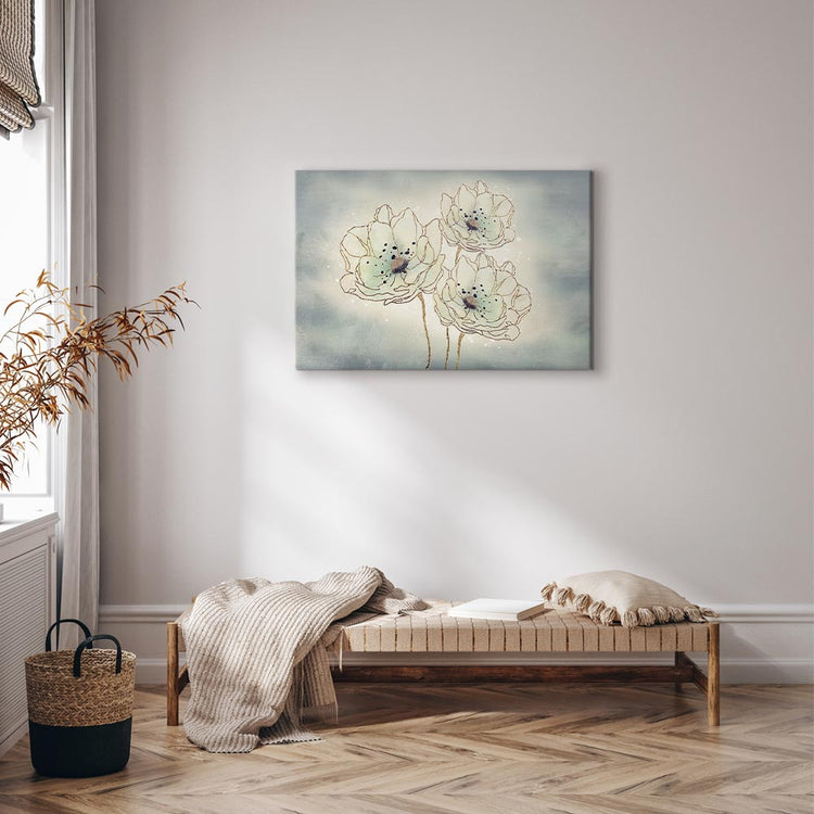 Schilderij - Ocean Flowers (1 Part) Wide (Canvas)