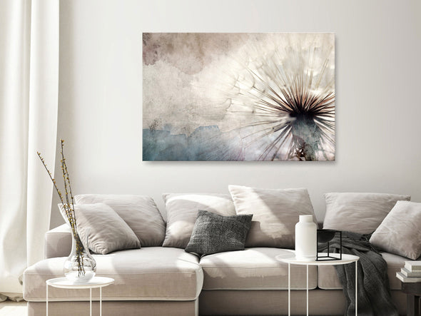 Schilderij - Dandelions in the Clouds (1 Part) Wide (Canvas)