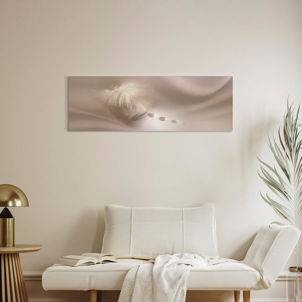 Schilderij - Delicate Feather (Canvas)