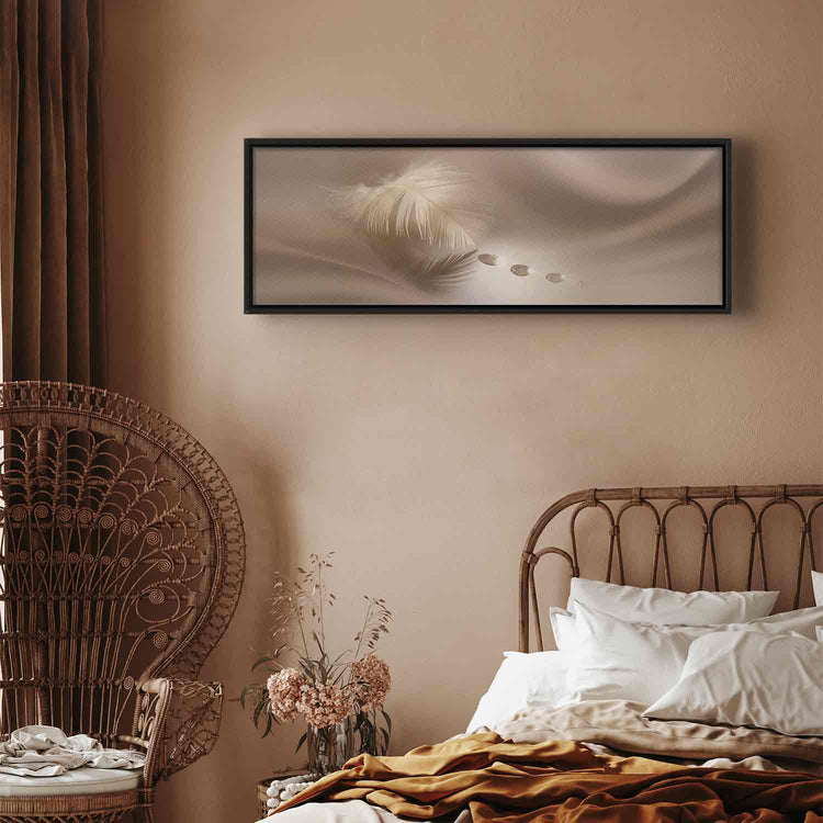 Schilderij - Delicate Feather (Canvas)