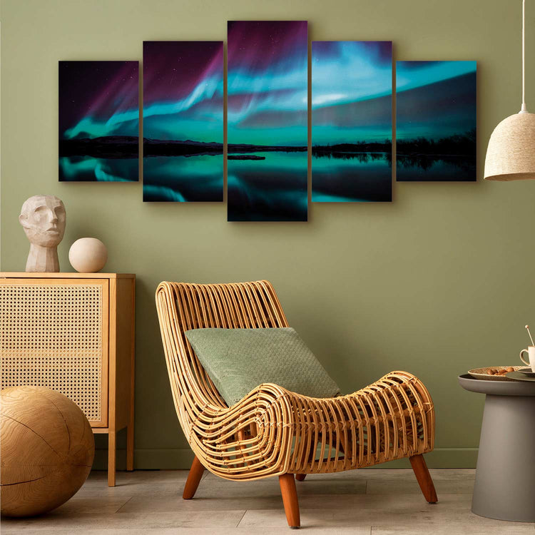 Schilderij - Night Light II (Canvas)