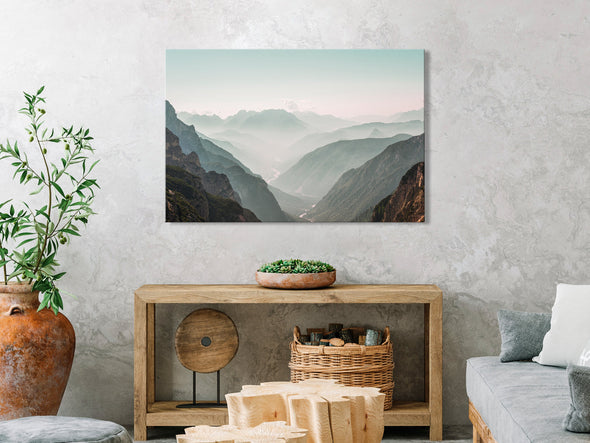 Schilderij - Mountain Horizon (1 Part) Wide (Canvas)