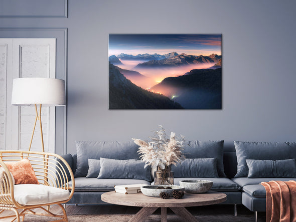 Schilderij - Mountain Breath (1 Part) Wide - First Variant (Canvas)