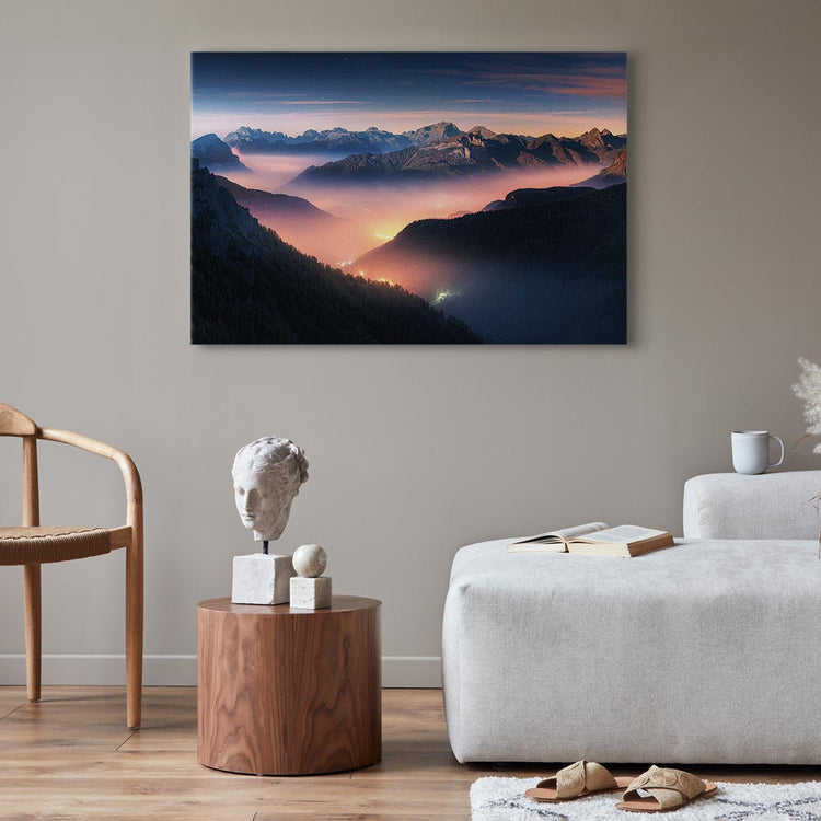 Schilderij - Mountain Breath (1 Part) Wide - First Variant (Canvas)