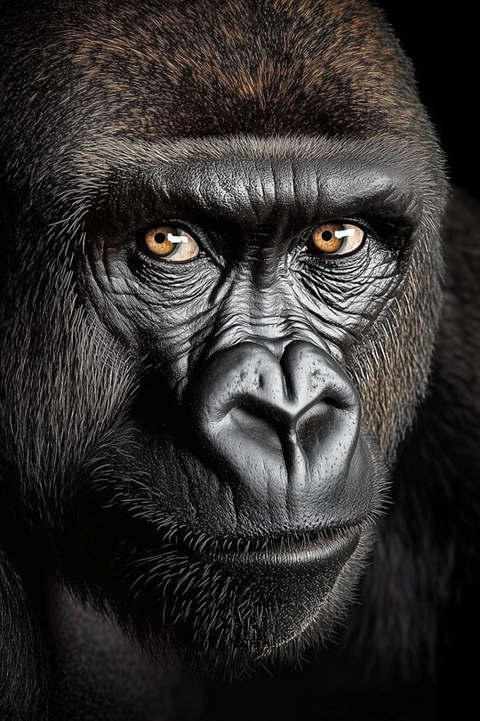 Schilderij 80x120 Gorilla (Glas)