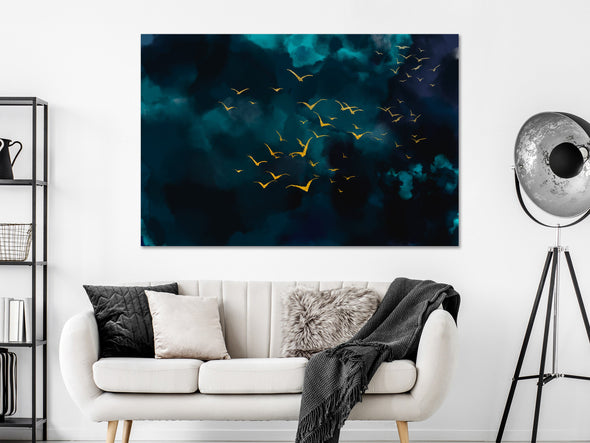 Schilderij - Sky Before the Storm (1 Part) Wide (Canvas)