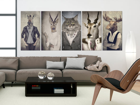 Schilderij - Animal Masks I (Canvas)