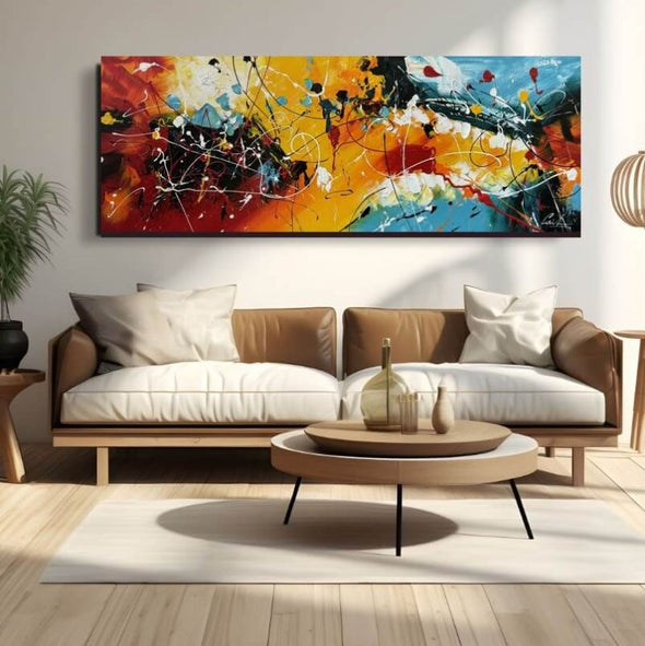 Schilderij - Energy 160x60 (Olieverf)