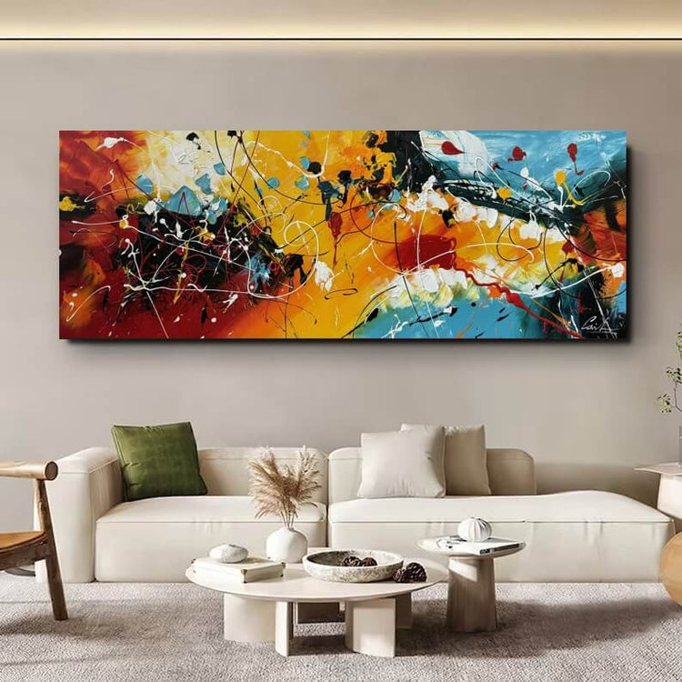 Schilderij - Energy 160x60 (Olieverf)