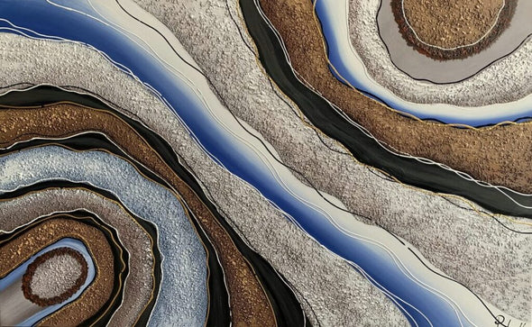 Schilderij - Floating 160x100 (Olieverf)