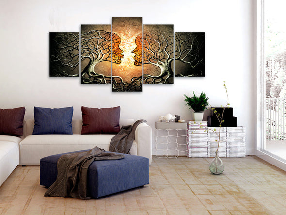 Schilderij - Love Entanglement (Canvas)