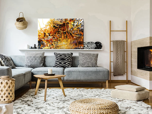 Schilderij - Kiss Explosion (1 Part) Wide (Canvas)