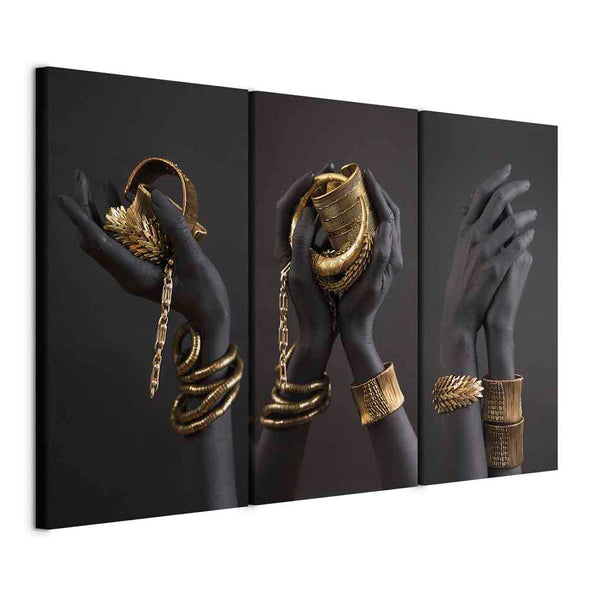 Schilderij - Midass Touch (3 Parts) (Canvas)