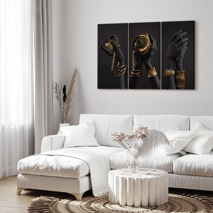 Schilderij - Midass Touch (3 Parts) (Canvas)