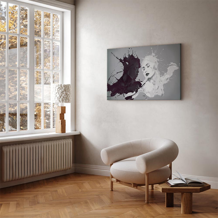 Schilderij - Opposite (1 Part) Wide (Canvas)