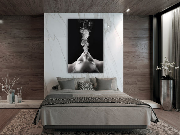 Schilderij - Smoke Cloud (1 Part) Vertical (Canvas)